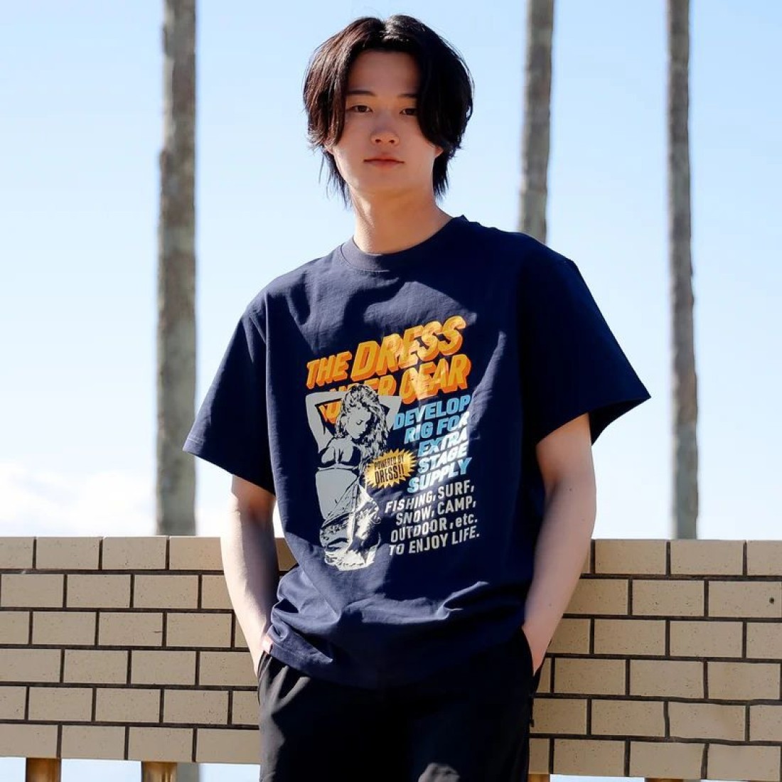 Dress NYC Girl T-Shirt Navy Clothes, T-Shirt image