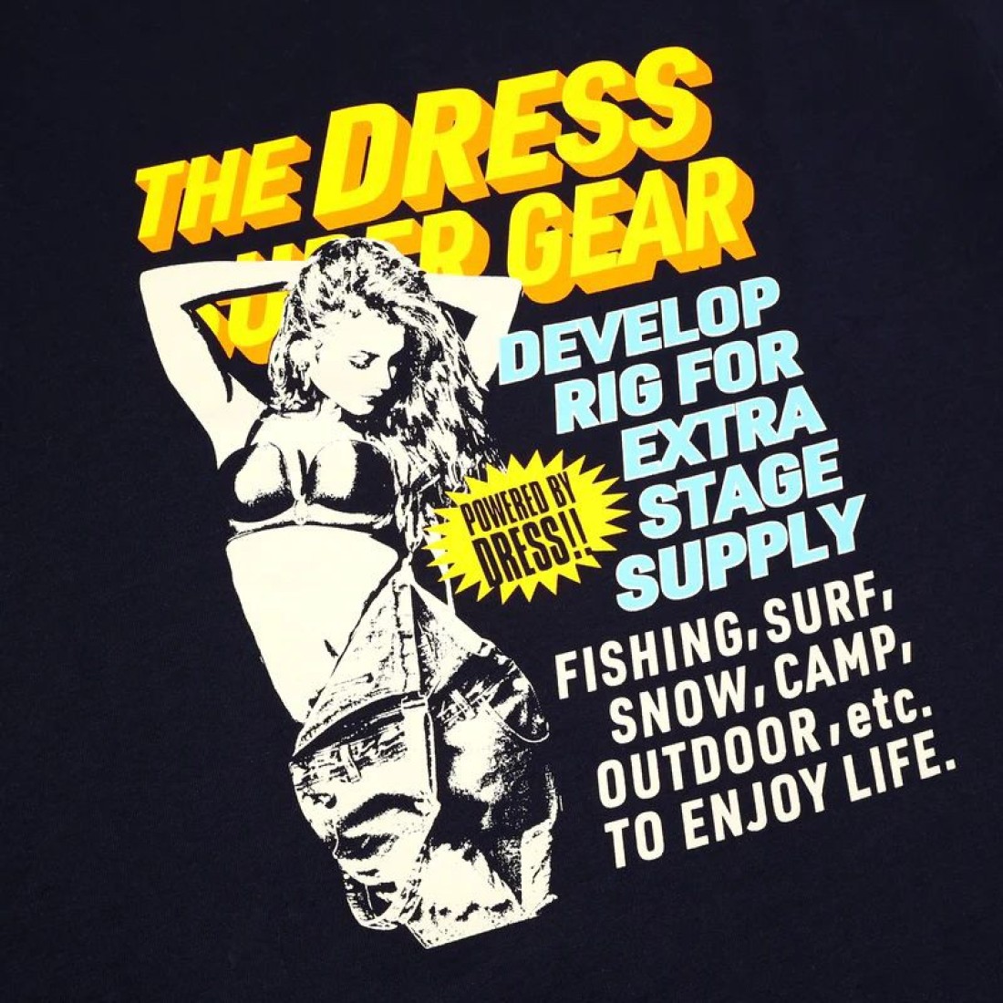 Dress NYC Girl T-Shirt Navy Clothes, T-Shirt image