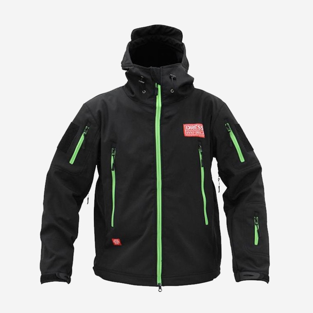 Showing image for Dress Tactical Jacket 3D Black Green Dress Tactical Jacket 3D Black Green image