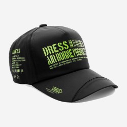 Καπέλο Dress Airborne Cap Black Lime Green