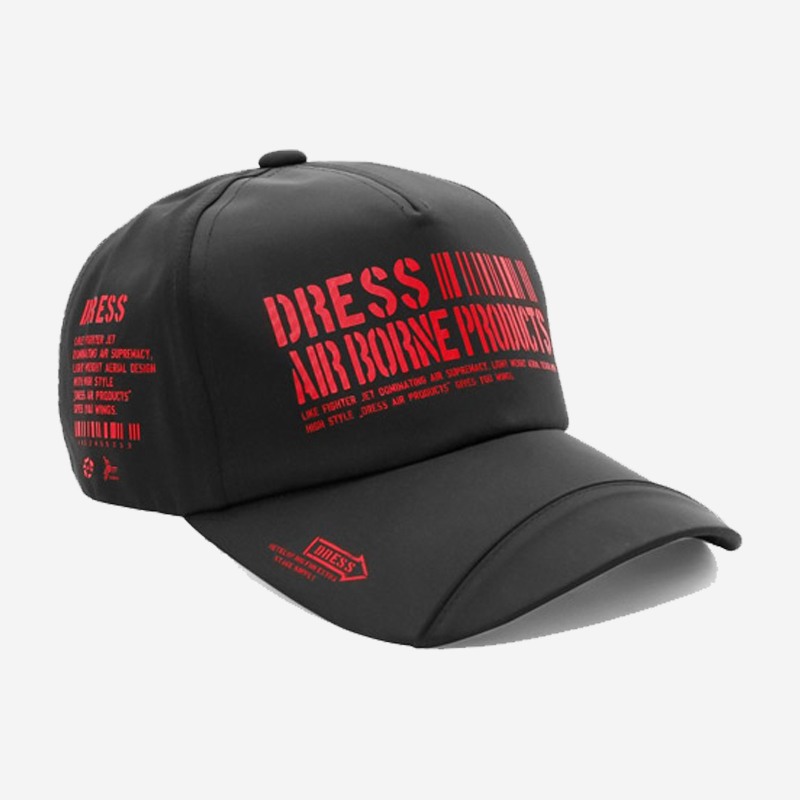 Dress Airborne Cap Black Red image