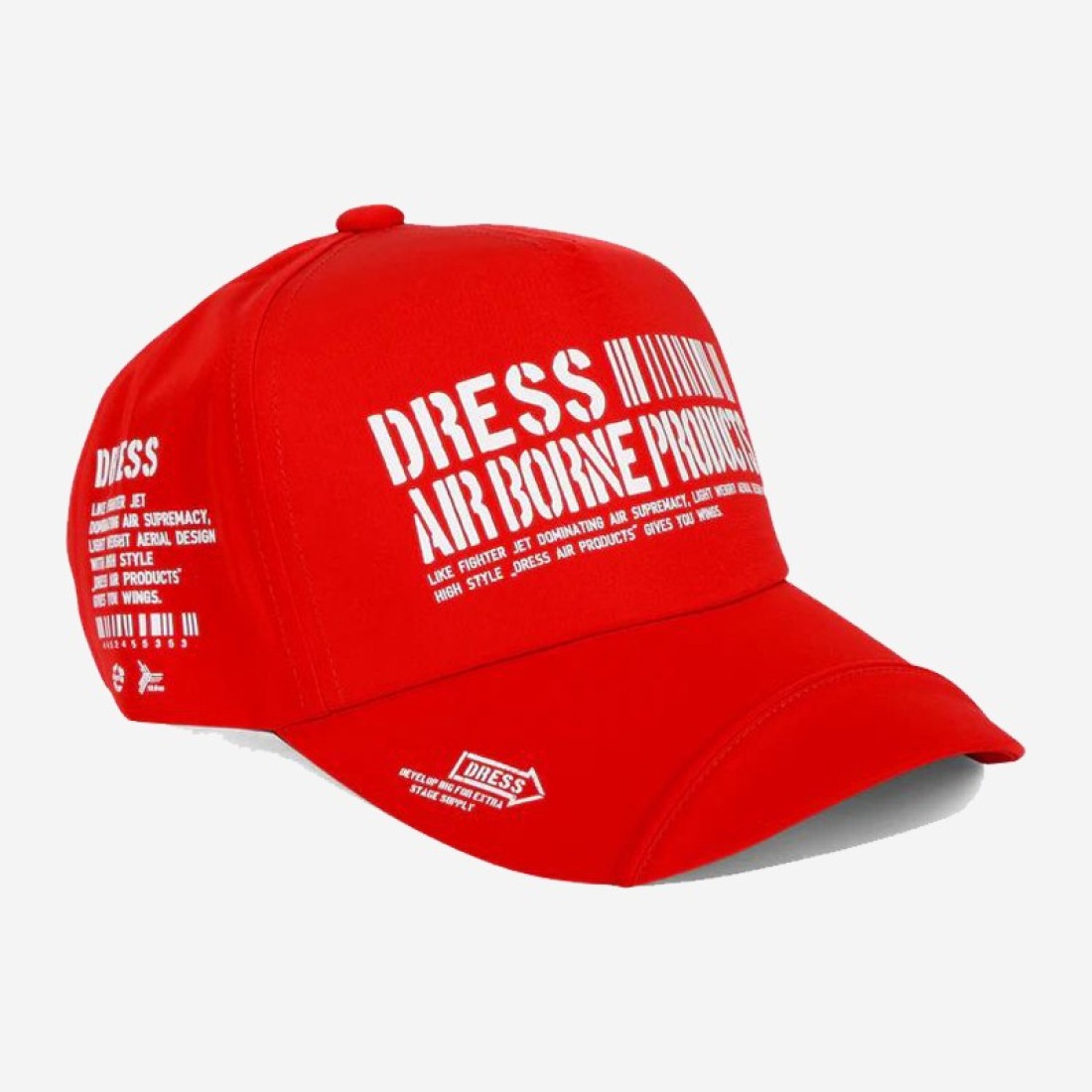 Dress Airborne Cap Red White Clothes, Hats image