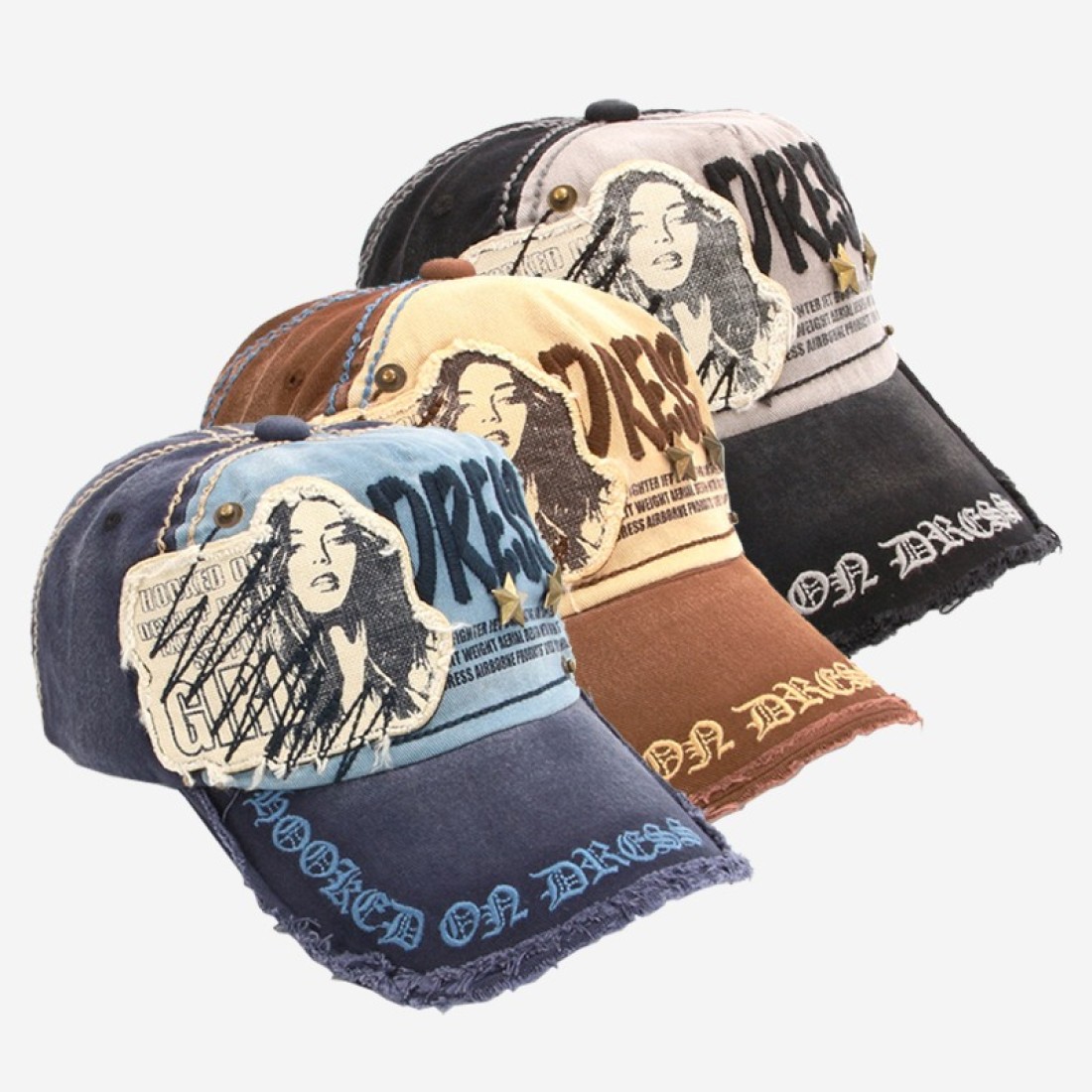 Dress Denim Cap “Girl” Black Clothes, Hats image