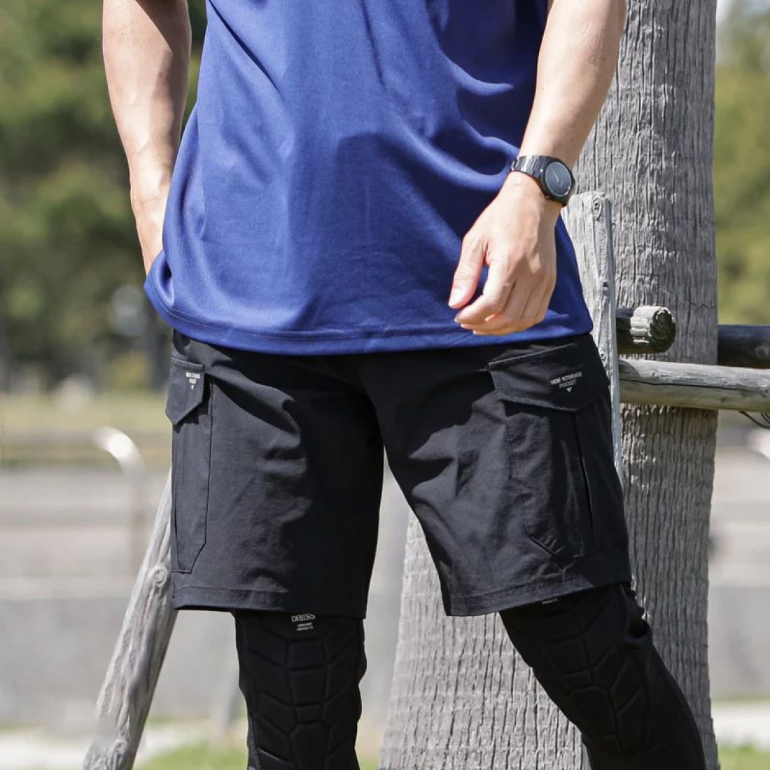 Dress Dry Shorts Barcode Logo Black image