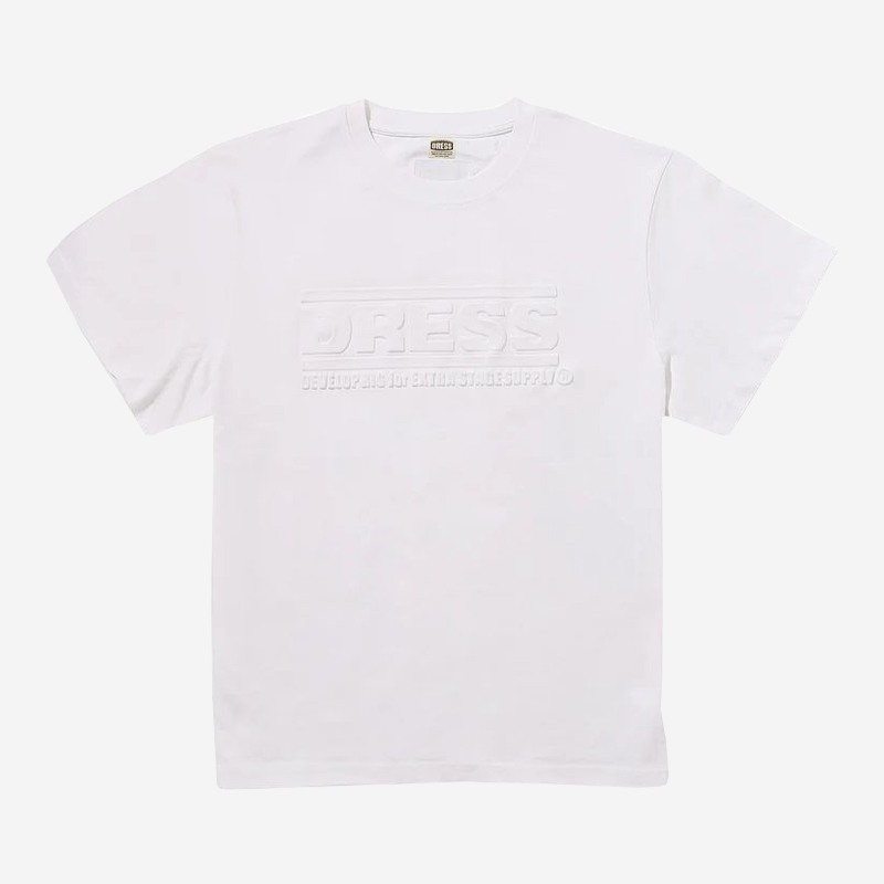 Dress Embossed Logo T-Shirt White Clothes, T-Shirt image