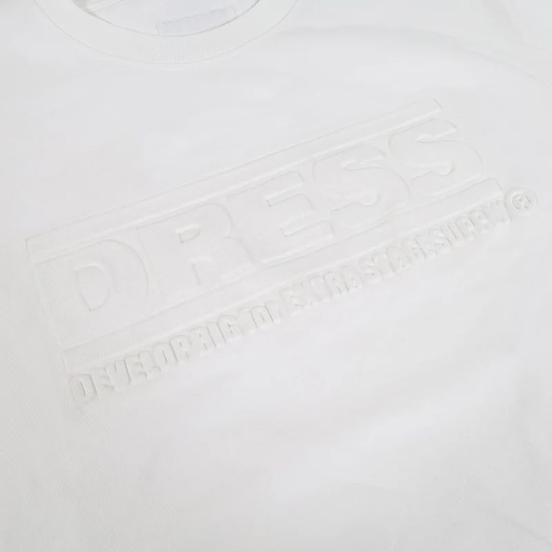 Dress Embossed Logo T-Shirt White Clothes, T-Shirt image