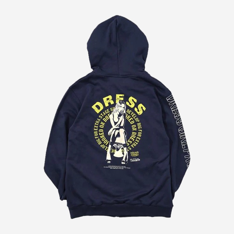 Φούτερ Ζακέτα Dress Lollipop Girl Hoodie Navy