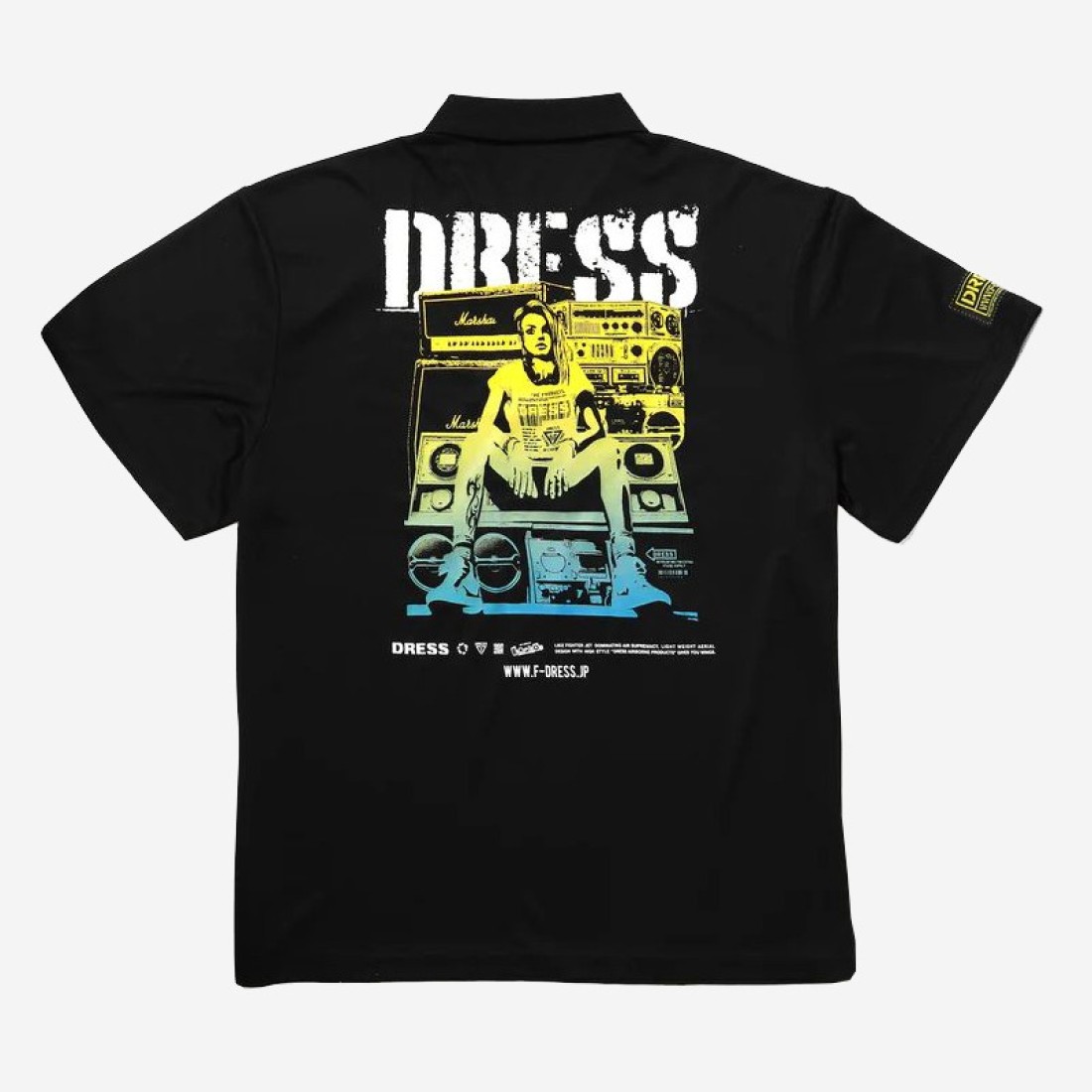 Dress Loud Girl Dry Polo Shirt Black image
