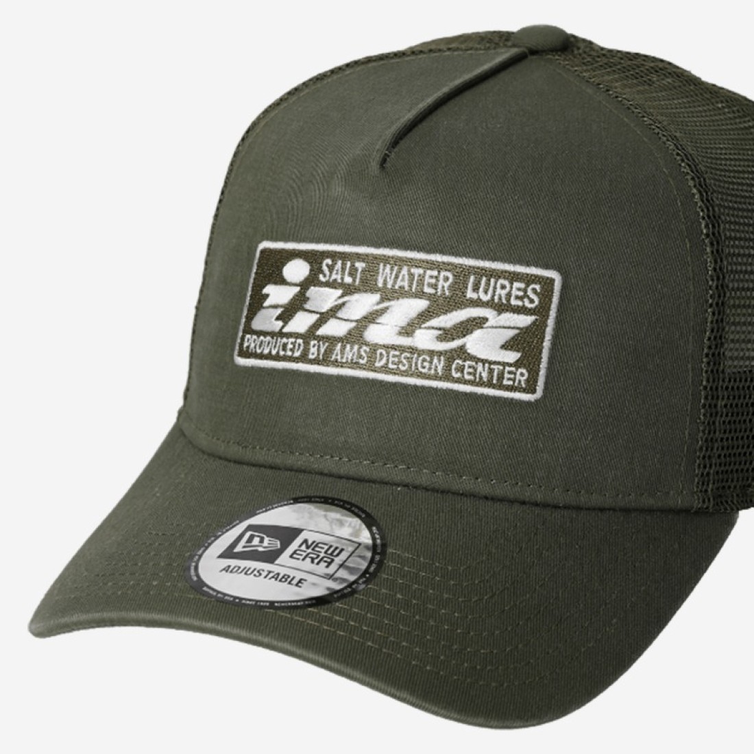 Ima New Era 9 Forty Classic Mesh Cap Olive Clothes, Hats image