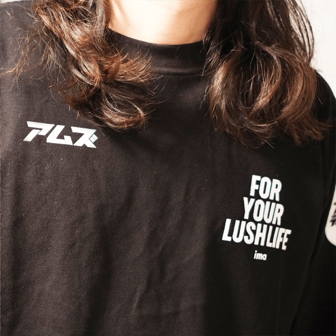 Ima Full Combo Long T-Shirt Black image