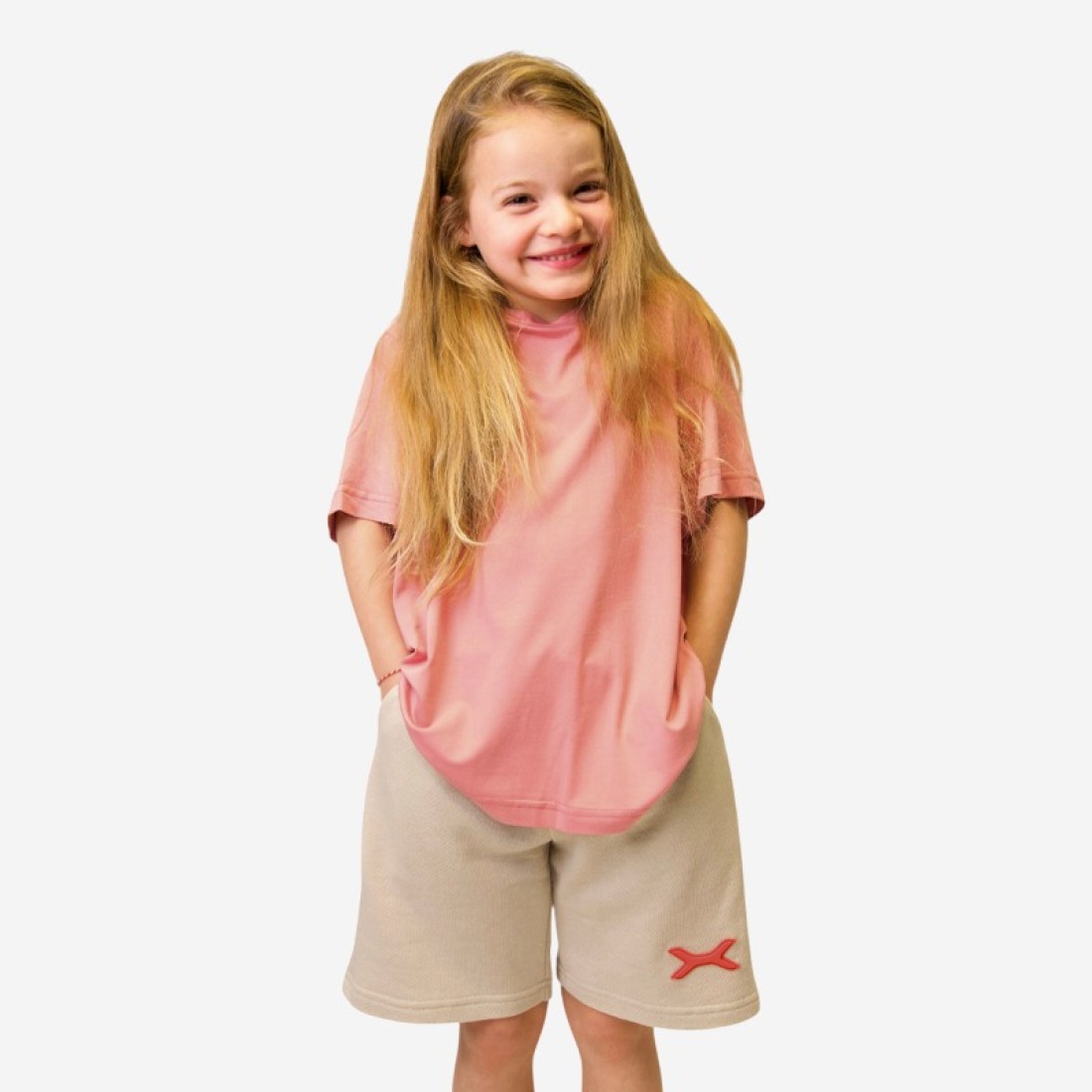 Βερμούδα Unisex Oxean Loose Fit Kids Beige image