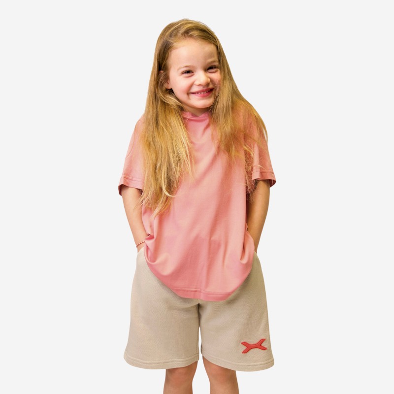 Βερμούδα Unisex Oxean Loose Fit Kids Beige