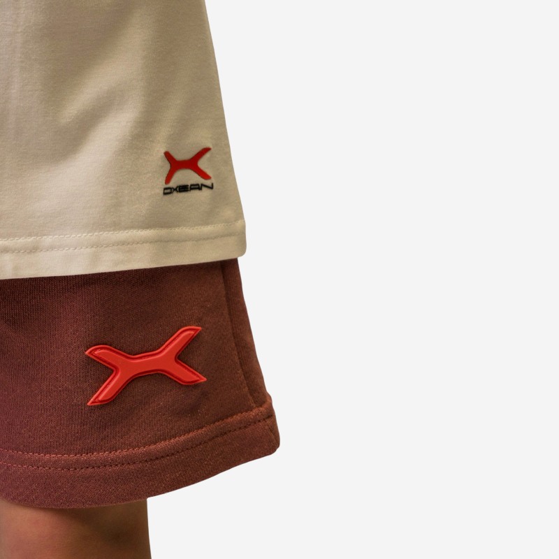 Βερμούδα Unisex Oxean Loose Fit Kids Cinnamon Red Ένδυση, Παντελόνια - Σορτς image