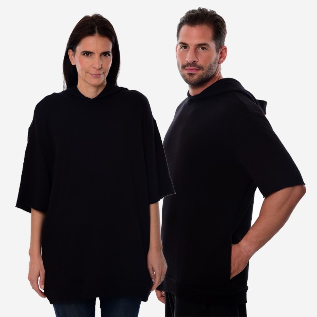 Κοντομάνικο Hoodie Oxean Black Ένδυση, Φούτερ image