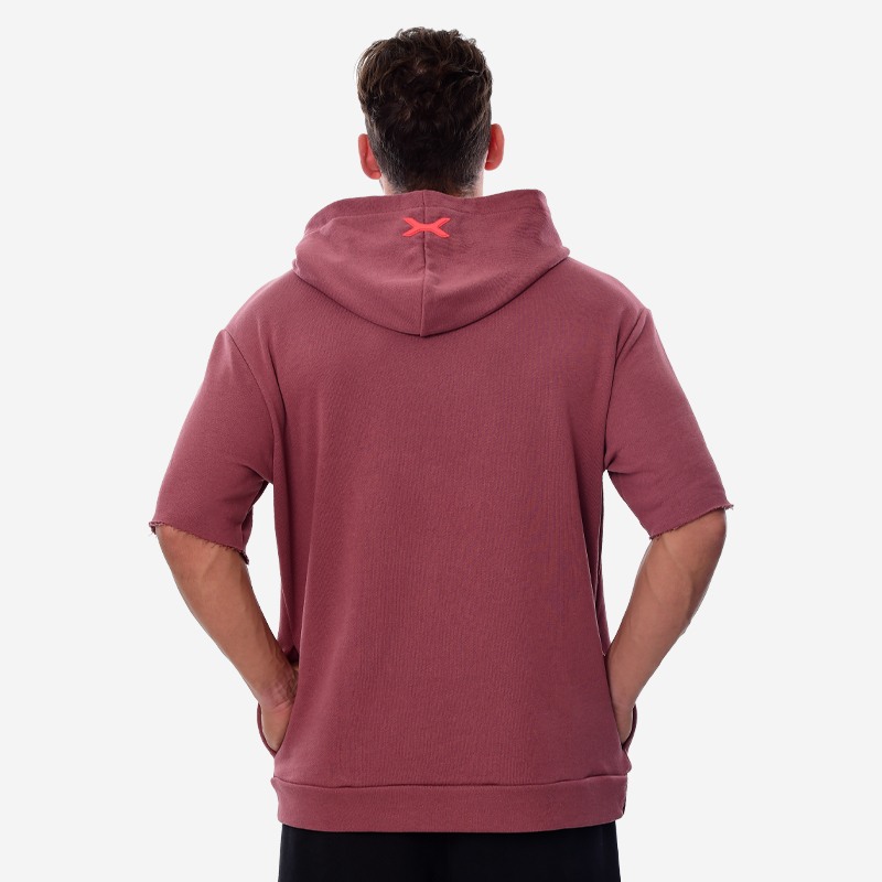 Κοντομάνικο Hoodie Oxean Cinnamon Red