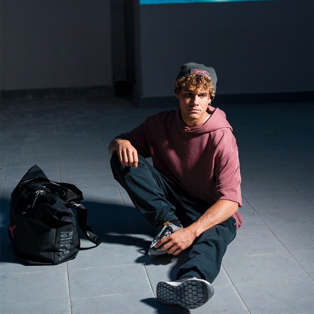 Κοντομάνικο Hoodie Oxean Cinnamon Red Ένδυση, Φούτερ image