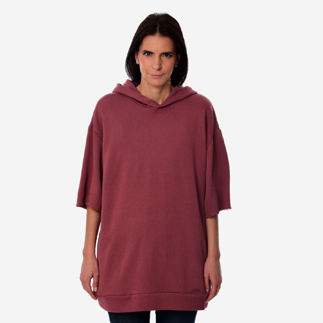 Κοντομάνικο Hoodie Unisex Oxean Cinnamon Red Ένδυση, Φούτερ image