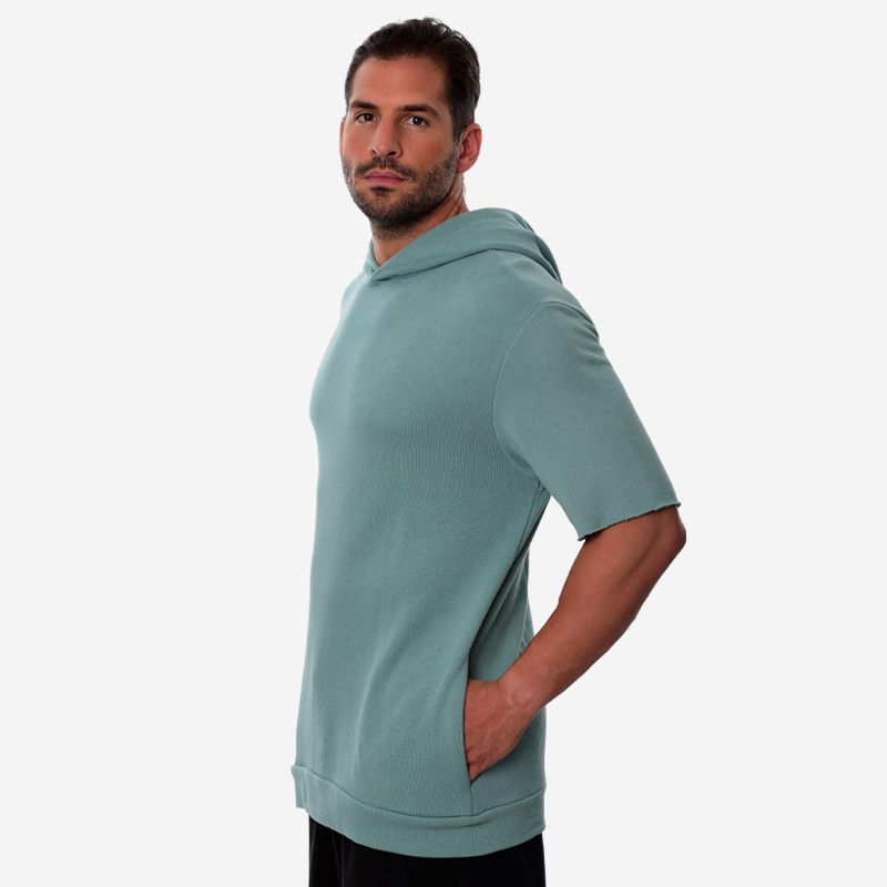 Κοντομάνικο Hoodie Unisex Oxean Light Green image