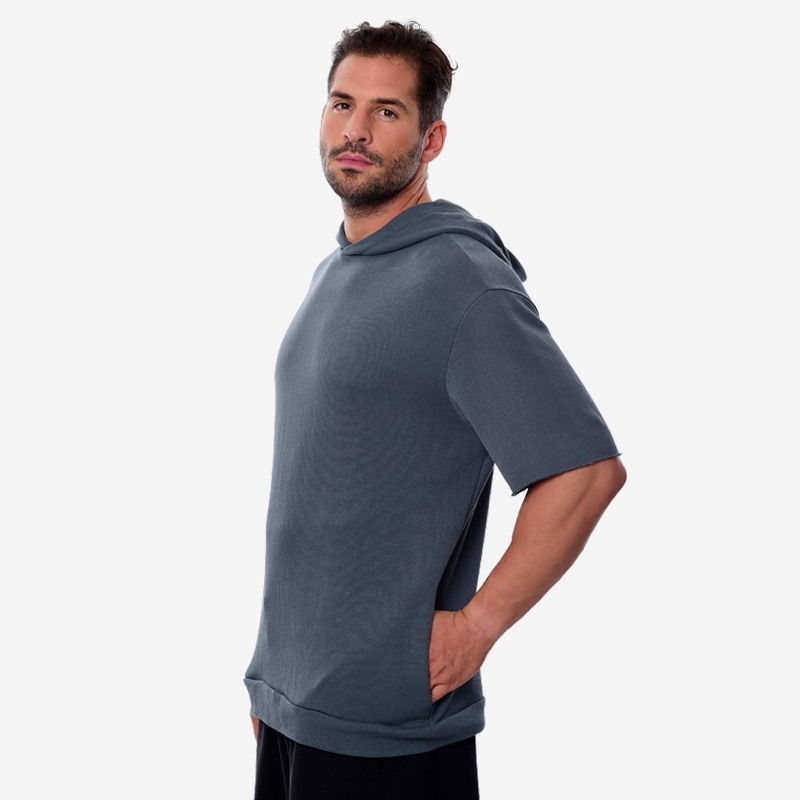 Κοντομάνικο Hoodie Unisex Oxean Petrol Ένδυση, Φούτερ image