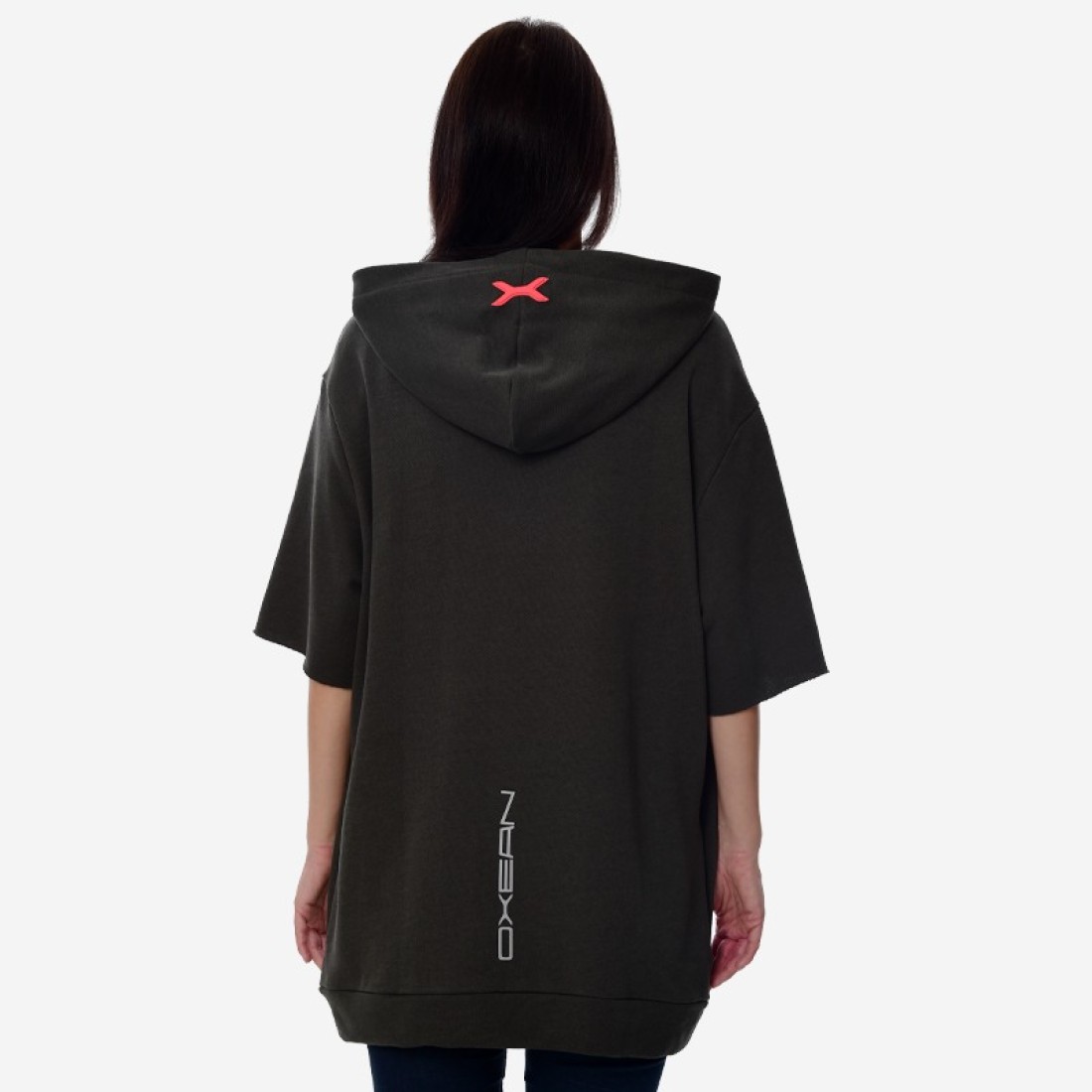 Κοντομάνικο Hoodie Unisex Oxean 'Reflective' Charcoal Khaki image