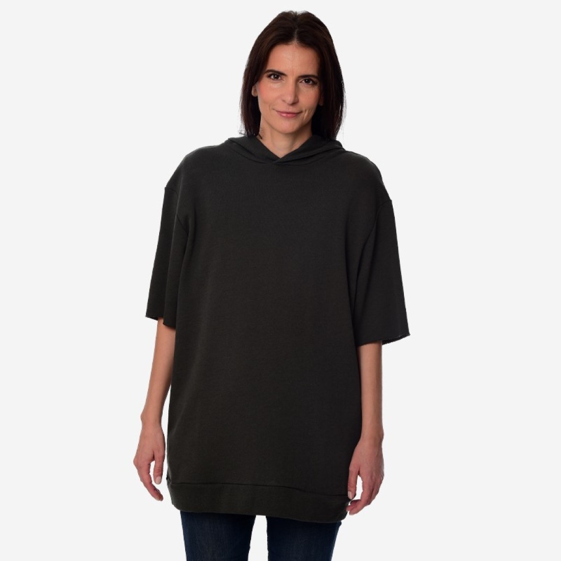 Κοντομάνικο Hoodie Unisex Oxean 'Reflective' Charcoal Khaki image