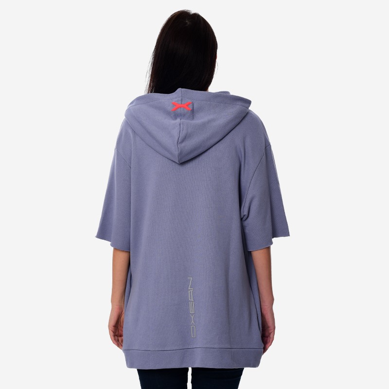 Κοντομάνικο Hoodie Unisex Oxean 'Reflective' Ocean Blue