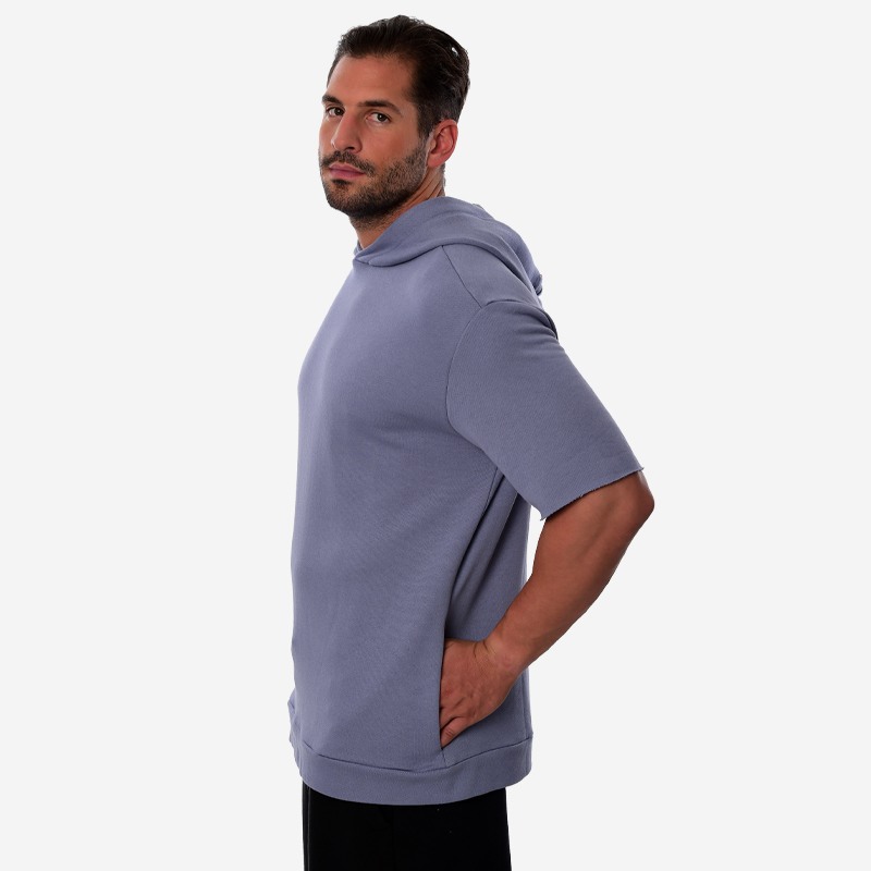 Κοντομάνικο Hoodie Unisex Oxean 'Reflective' Ocean Blue Ένδυση, Φούτερ image