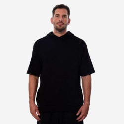 Oxean Unisex Short Sleeve Hoodie 'Reflective' Black
