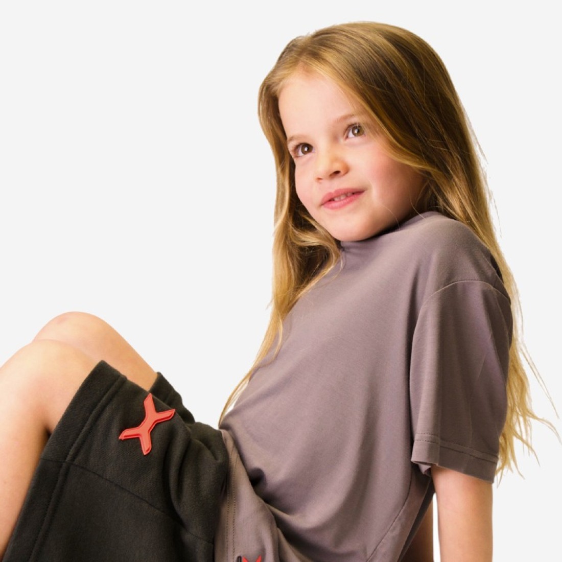 Κοντομάνικο Oxean Unisex Stretch Breathable Kids Grey Ένδυση, Μπλούζες image