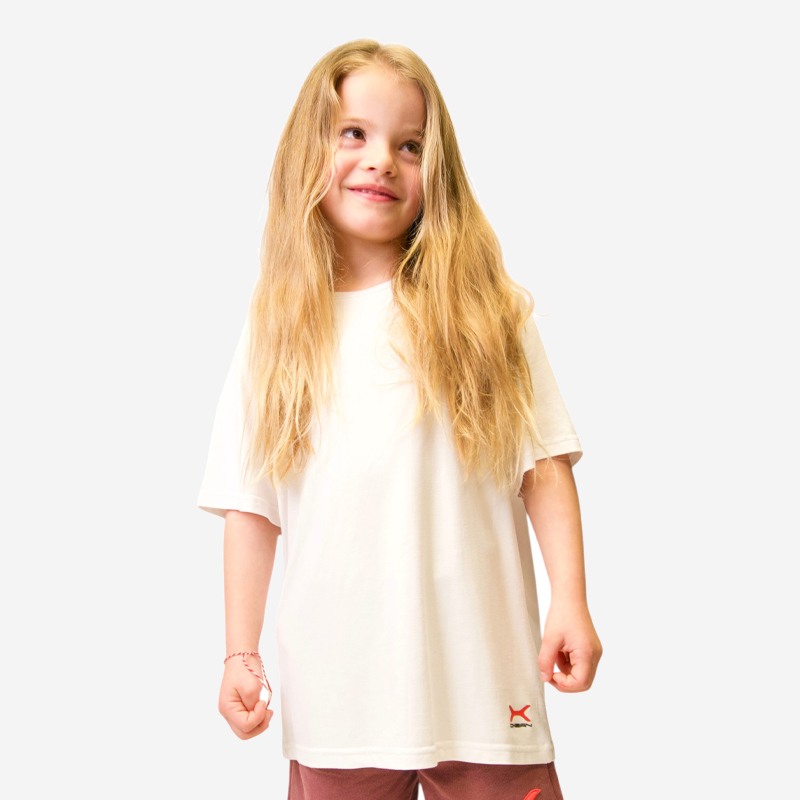 Κοντομάνικο Oxean Unisex Stretch Breathable Kids White
