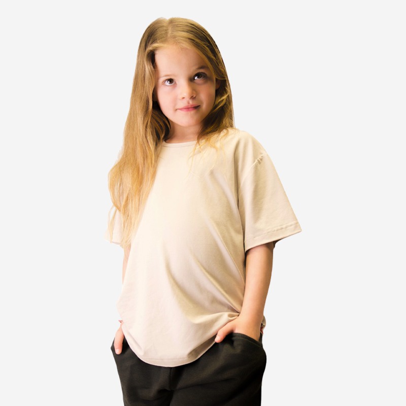 Κοντομάνικο Oxean Unisex Stretch Breathable Kids Beige
