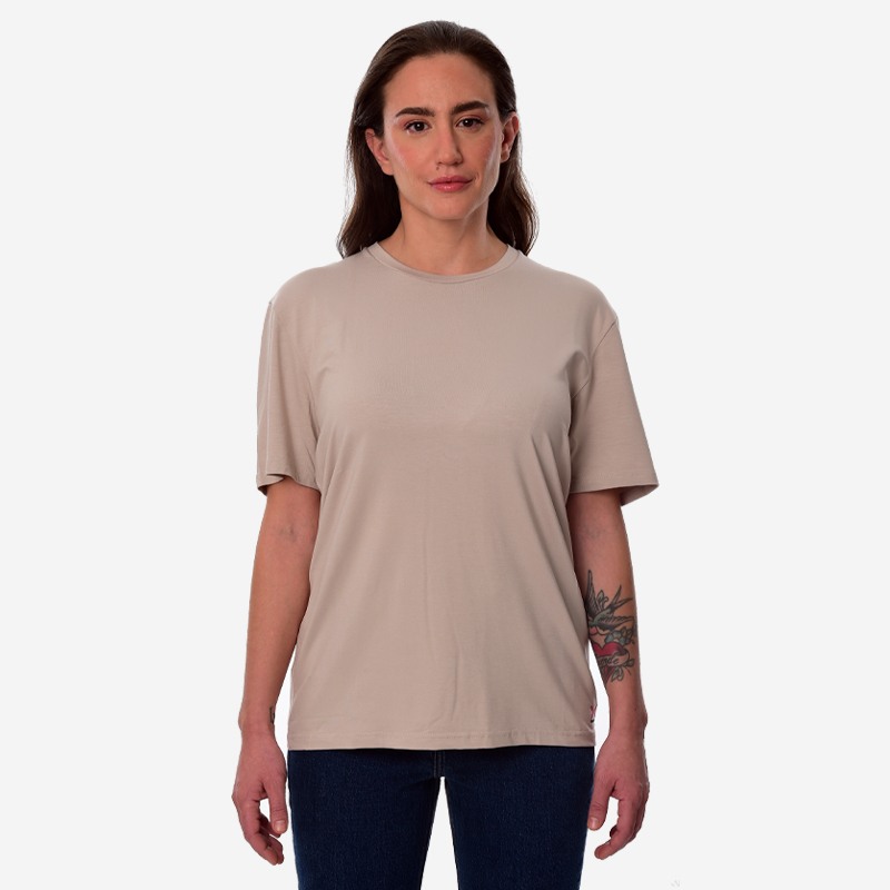 Κοντομάνικο Oxean Stretch Breathable Beige Ένδυση, Μπλούζες image