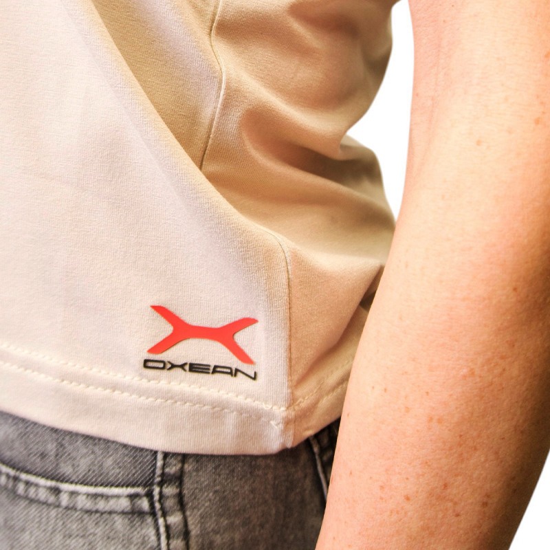 Κοντομάνικο Oxean Stretch Breathable Beige Ένδυση, Μπλούζες image