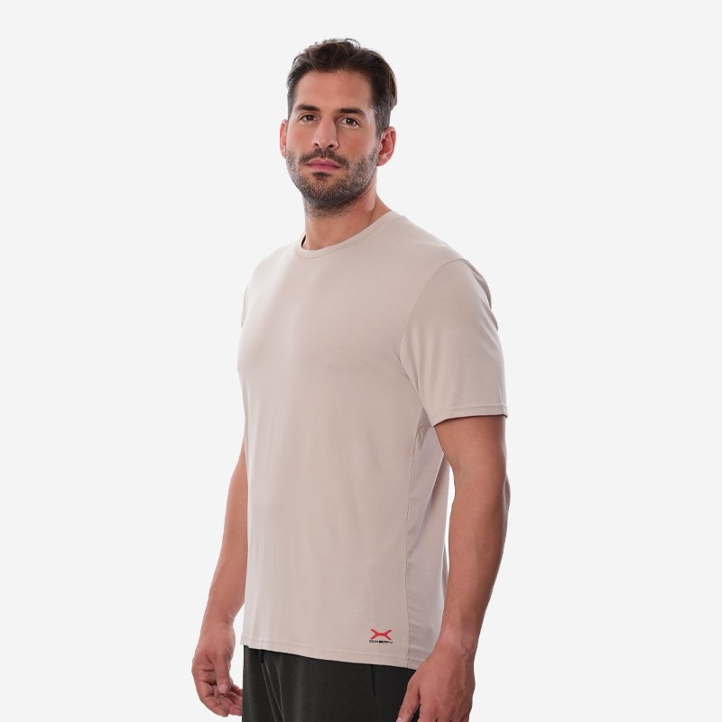 Κοντομάνικο Oxean Unisex Stretch Breathable Beige