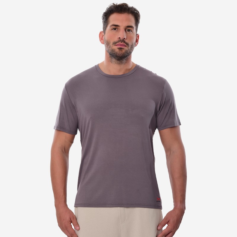 Κοντομάνικο Oxean Stretch Breathable Grey