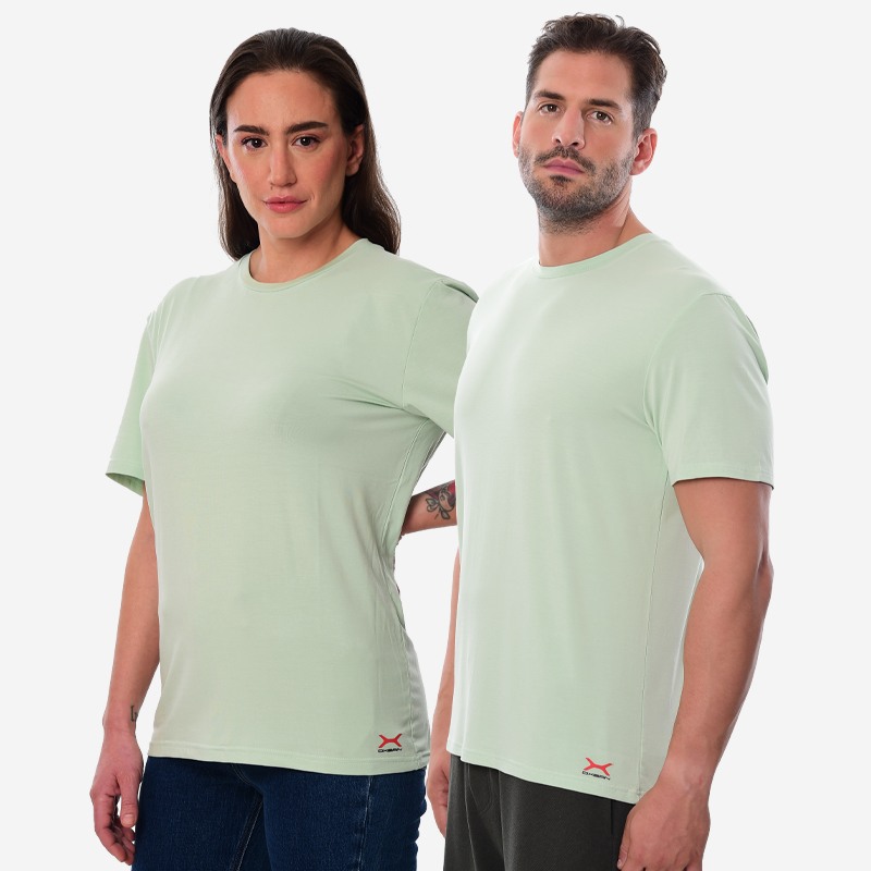 Κοντομάνικο Oxean Stretch Breathable Mint