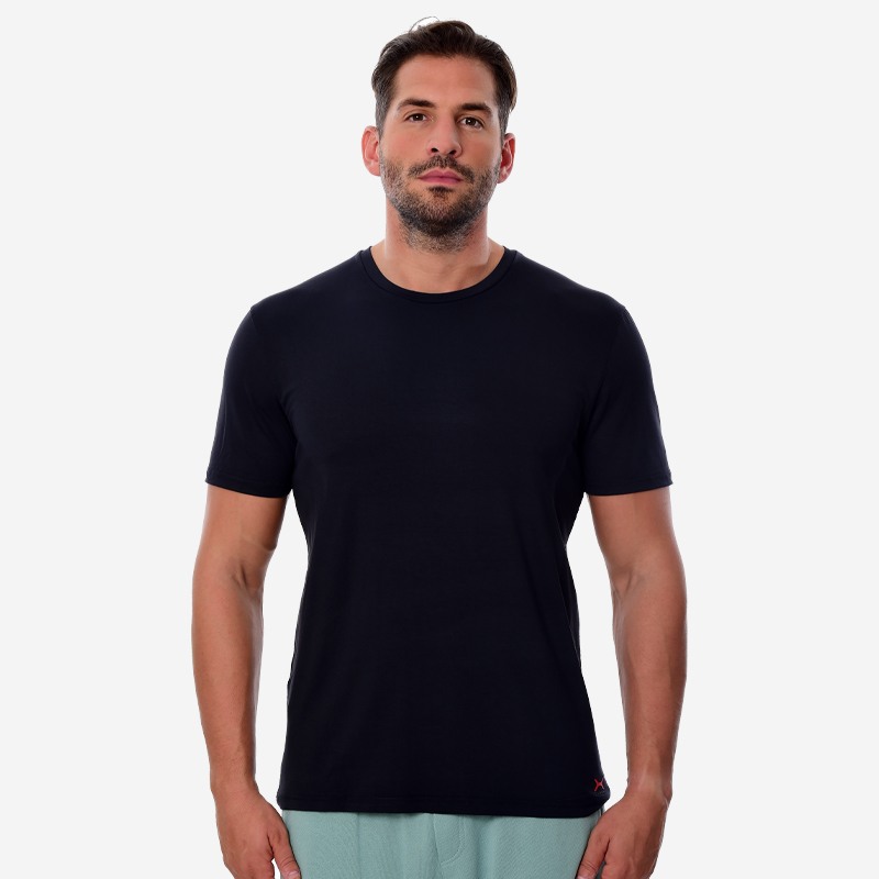 Κοντομάνικο Oxean Stretch Breathable Navy