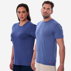 Κοντομάνικο Oxean Stretch Breathable Ocean Blue