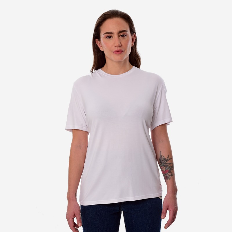Κοντομάνικο Oxean Stretch Breathable White Ένδυση, Μπλούζες image