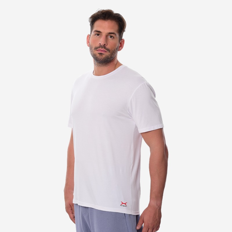 Κοντομάνικο Oxean Unisex Stretch Breathable White