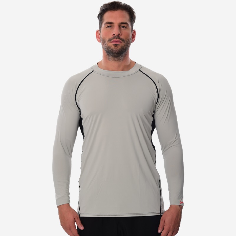 Mπλούζα Unisex UV Oxean Cooling Rash Guard Light Gray