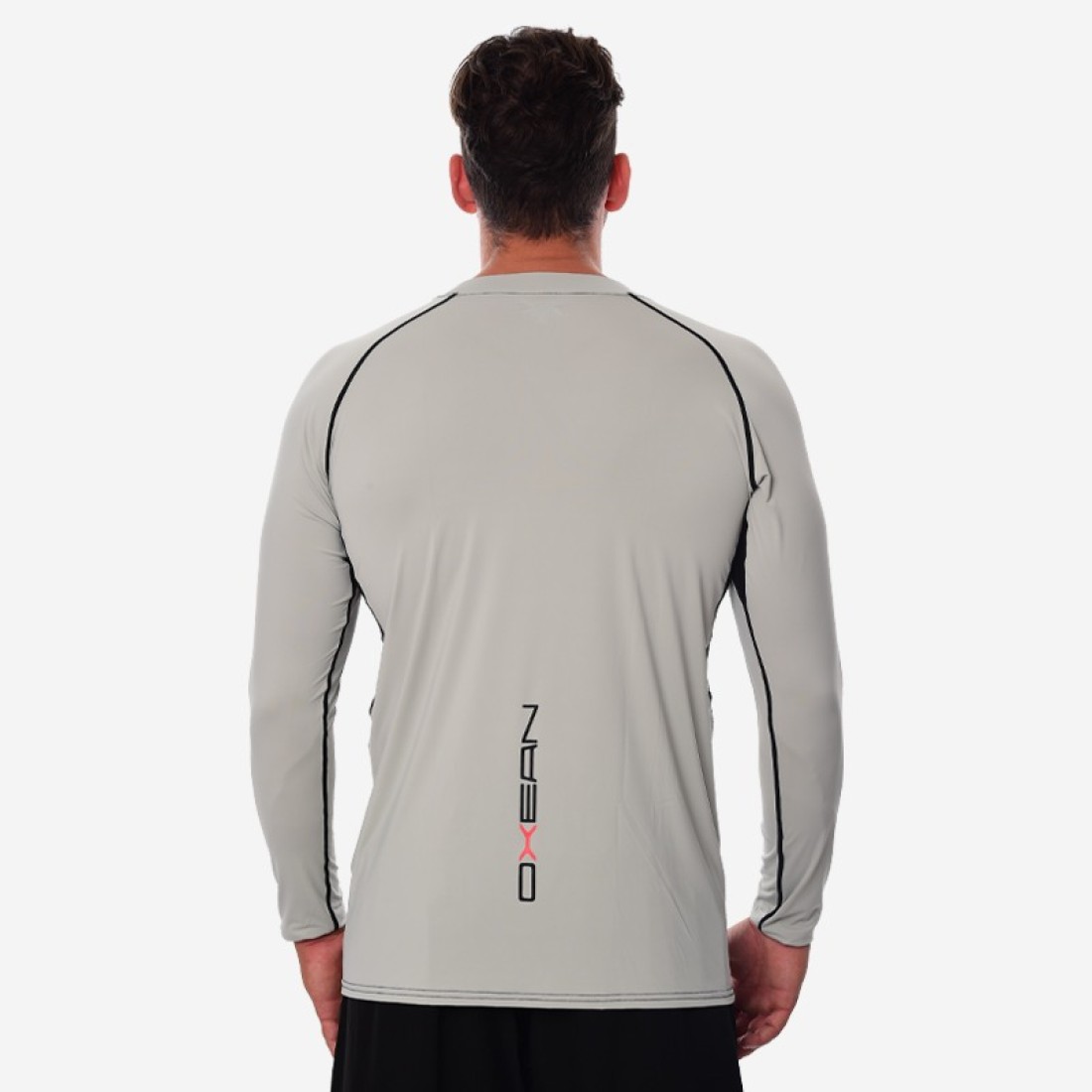 Mπλούζα Unisex UV Oxean Cooling Rash Guard Light Gray Ένδυση, Ρούχα UV image
