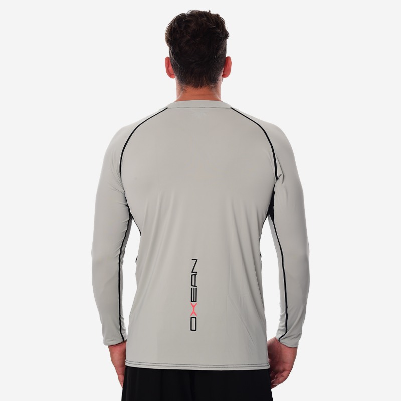 Mπλούζα Unisex UV Oxean Cooling Rash Guard Light Gray