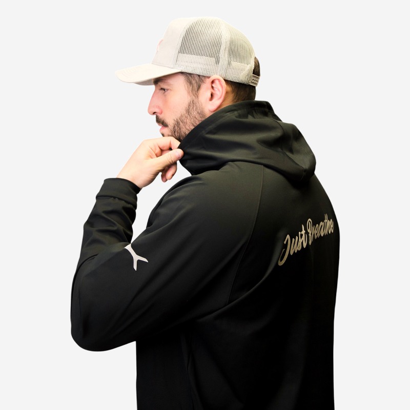 Φούτερ Unisex Oxean Winter Hoodie Black Ένδυση, Φούτερ image