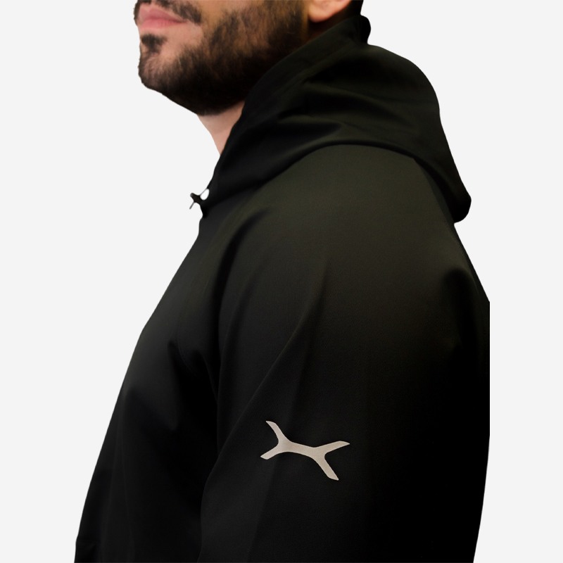 Φούτερ Unisex Oxean Winter Hoodie Black Ένδυση, Φούτερ image