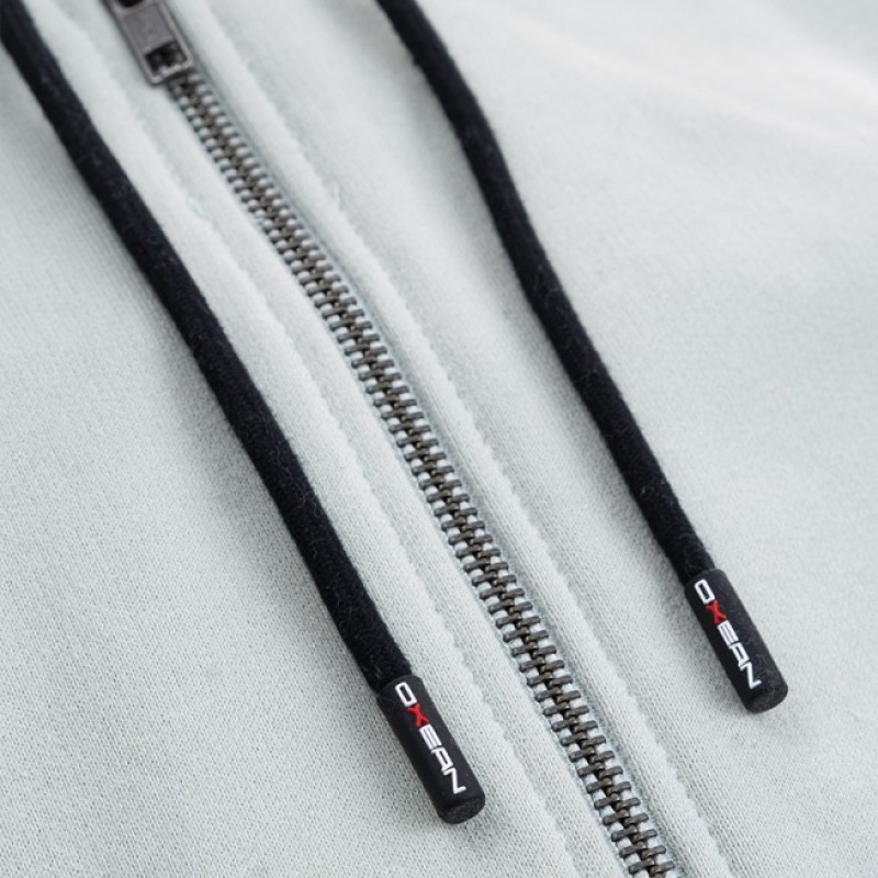 Φούτερ Ζακέτα Oxean Jacket Textile Mint Ένδυση, Φούτερ image