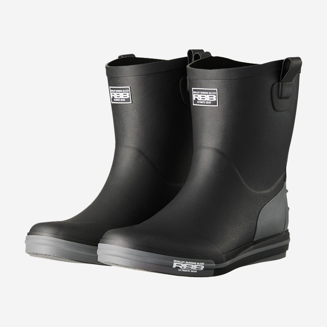 RBB Deck Boots Black Gray Clothes, Shoes image