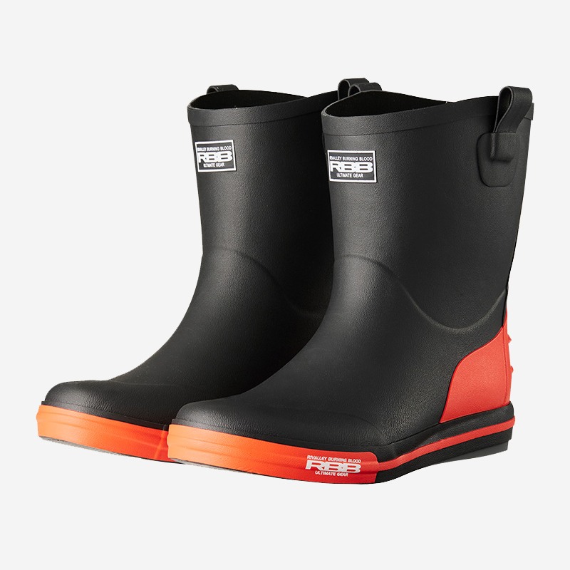 RBB Deck Boots Black Orange Clothes, Shoes image
