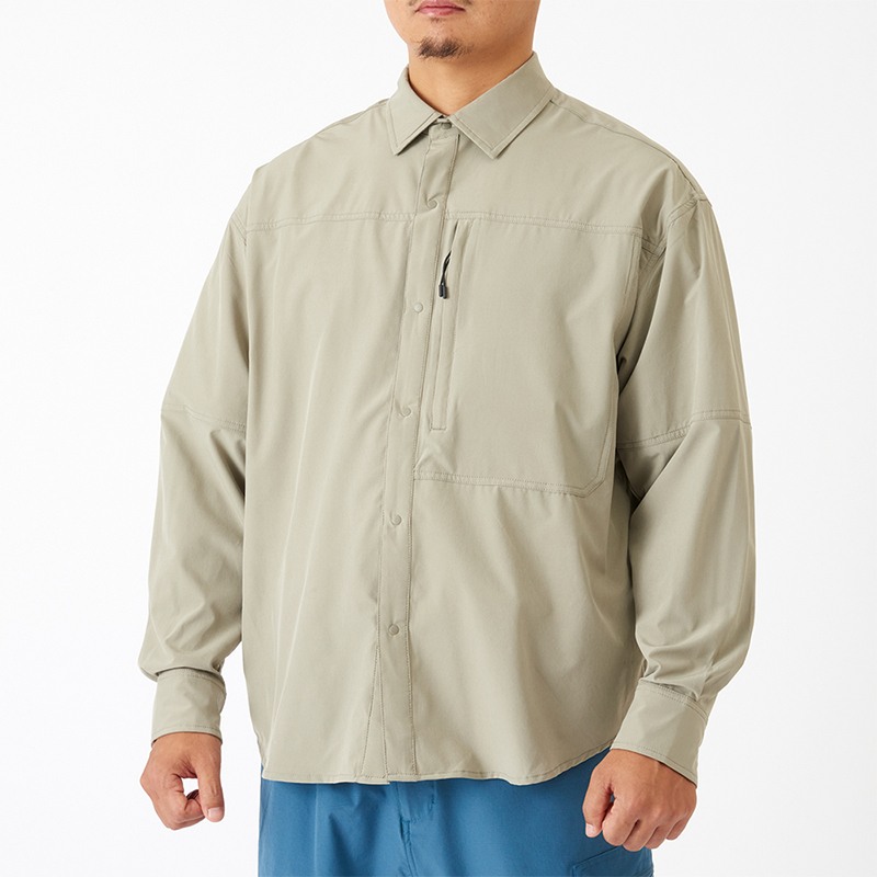 Πουκάμισο RBB Rivalley Quick-Drying Stretch Shirt Smoke Blue