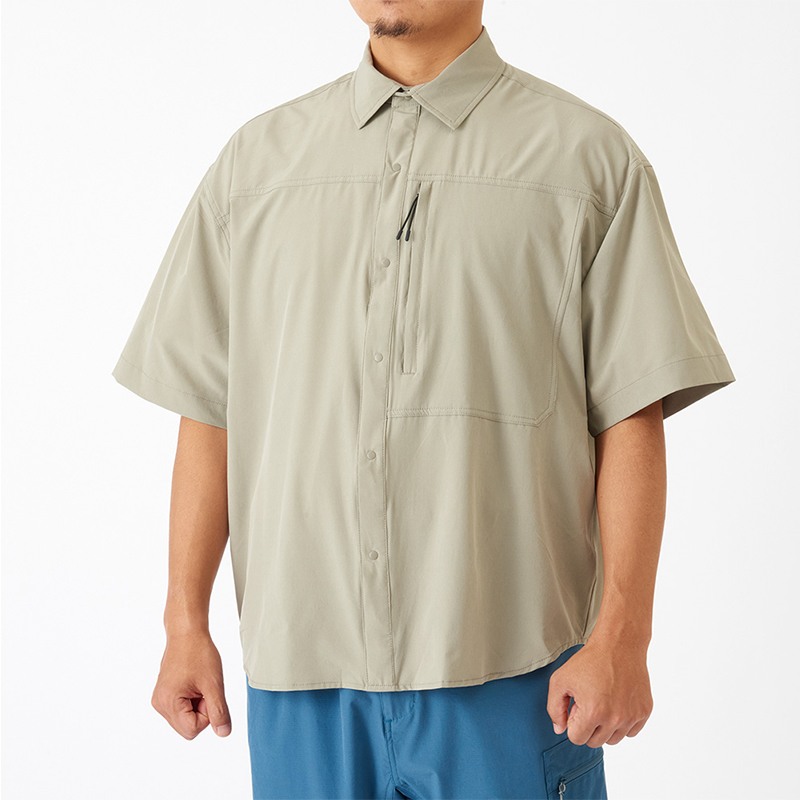 Πουκάμισο RBB Rivalley Quick-Drying Stretch Half Shirt Sand